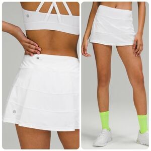 Lululemon Pace Rival Skirt (TALL) *4 Way Stretch 15" in White | Size 4